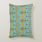 ヴィンテージのシームレスなアールヌーボーパターン。ヴィンテージ壁 アクセントクッション (正面(垂直))