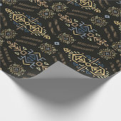 ヴィンテージのシームレスなスタイル。トレンディーh ラッピングペーパー (角)