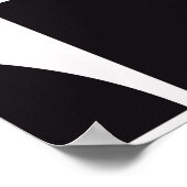 ヴィンテージのシームレスなパターンテクスモダンスタイリッシュチャ。 ポスター (角)