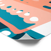 ヴィンテージのシームレスなパターン。 ポスター (角)