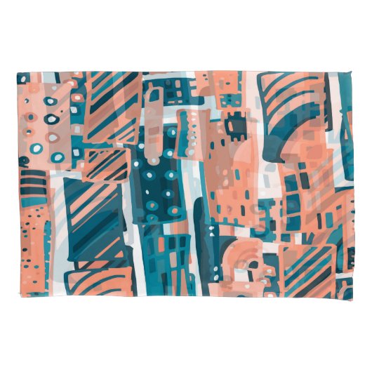 ヴィンテージのシームレスなパターン。 枕カバー (正面)