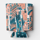 ヴィンテージのシームレスなパターン。 缶クーラー (裏面)