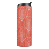 ヴィンテージのシームレスな赤とグレーのアートデコ壁紙p タンブラー (回転左)