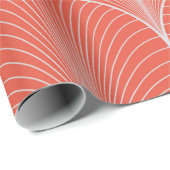 ヴィンテージのシームレスな赤とグレーのアートデコ壁紙p ラッピングペーパー (ロールコーナー)