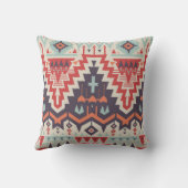 ヴィンテージのシームレスな部族パターン。幾何学エチニ クッション (裏面)