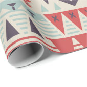 ヴィンテージのシームレスな部族パターン。幾何学的倫理 ラッピングペーパー (ロールコーナー)