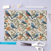 ヴィンテージのシームレスパターン 薄葉紙 (クラフト)