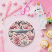 ヴィンテージのシームレス ペーパープレート (パーティー)