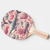 ヴィンテージのシームレス 卓球ラケット (横)