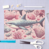 ヴィンテージのシームレス 薄葉紙 (クラフト)