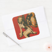 ヴィンテージのシール スクエアシール (封筒)