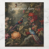 ヴィンテージのシーンバードのカスタマイズ ワインラベル (シングルラベル)