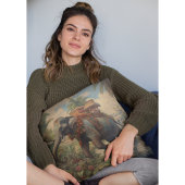 ヴィンテージのシーン象とハウダ クッション