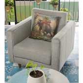 ヴィンテージのシーン象とハウダ クッション