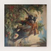 ヴィンテージのシーン象とハウダ ジグソーパズル (横)