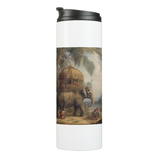 ヴィンテージのシーン象とハウダ タンブラー (回転右)