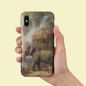 ヴィンテージのシーン象とハウダ Case-Mate iPhoneケース