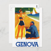 ヴィンテージのジェノバイタリアの観光事業 ポストカード (正面/裏面)