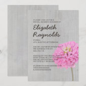ヴィンテージのジニア ブライダルシャワーの招待状 招待状 (正面/裏面)