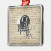 ヴィンテージのジプシーワゴン メタルオーナメント (左)