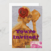 ヴィンテージのジプシー 招待状 (正面/裏面)