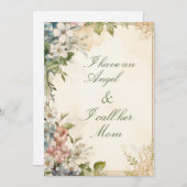 ヴィンテージのジャスミンの花の母の日 シーズンカード (正面/裏面)