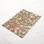 ヴィンテージのジャスミン 箔招待状 (回転した状態)