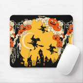 ヴィンテージのジャックのo Lanturnsおよび飛んでいるな魔法使い マウスパッド (マウス)