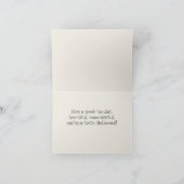 ヴィンテージのジャック・オ・ランタン ハロウィンの挨 カード (内部)