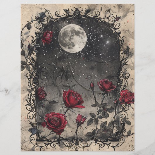 ヴィンテージのジャンクジャーナルページ (正面)