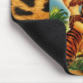 ヴィンテージのジャングルの喜劇的なカバー マウスパッド (コーナー)