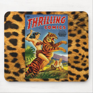 ヴィンテージのジャングルの喜劇的なカバー マウスパッド