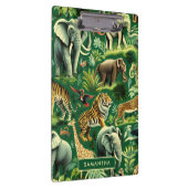 ヴィンテージのジャングル動物のパターン クリップボード (右)