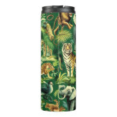 ヴィンテージのジャングル動物のパターン タンブラー (裏面)