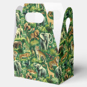 ヴィンテージのジャングル動物のパターン フェイバーボックス (オープン)