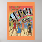 ヴィンテージのジャージーショアからの挨拶 ポスター (正面)