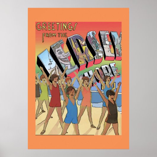 ヴィンテージのジャージーショアからの挨拶 ポスター (正面)