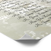 ヴィンテージのジャール愛の鳥のシーティングチャート ポスター (角)