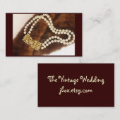 ヴィンテージのジュエリーのBusinesカード 名刺 (正面/裏面)