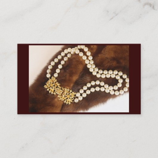 ヴィンテージのジュエリーのBusinesカード 名刺 (正面)