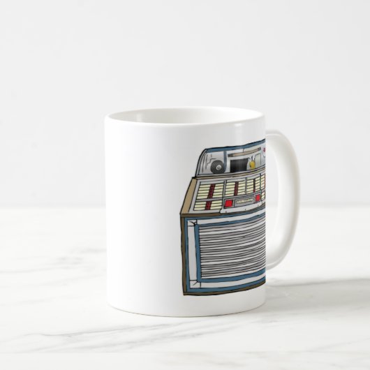 ヴィンテージのジュークボックス コーヒーマグカップ (正面右)