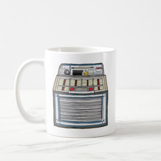 ヴィンテージのジュークボックス コーヒーマグカップ (左)