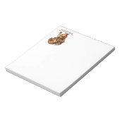 ヴィンテージのジョリー・セント・ニック アート サンタ クリスマス ノートパッド (回転)