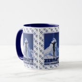 ヴィンテージのスイス人のデザイン、Zermatt マグカップ (正面左)