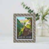 ヴィンテージのスイス人のRaulwayポスター、Dalatのラック式鉄道 ポストカード (スタンド正面)