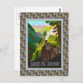 ヴィンテージのスイス人のRaulwayポスター、Dalatのラック式鉄道 ポストカード (正面/裏面)