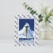 ヴィンテージのスイス人のRaulwayポスター、Zermatt ポストカード (スタンド正面)