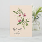 ヴィンテージのスイートピーの花は元気 カード (スタンド正面)