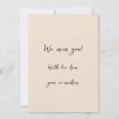 ヴィンテージのスイートピーの花は元気 カード (裏面)