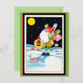 ヴィンテージのスウェーデンのクリスマスのイメージの神の7月の格言 シーズンポストカード (正面/裏面)